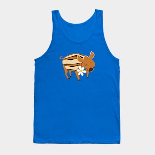 Little boar with a flower #4 Tank Top